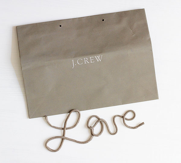 J crew 2025 shopping bag