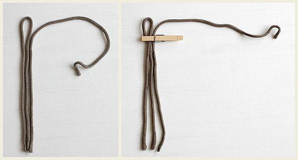 DIY rope bracelet from a J.Crew shopping bag sideoats scribbles