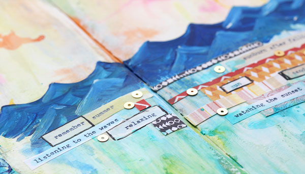 Art journaling by Lisa Spangler