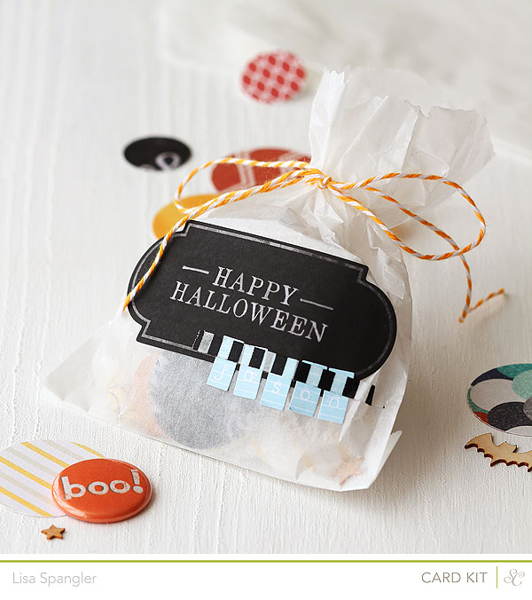 Happy Halloween treat bag by Lisa Spangler for Studio Calico