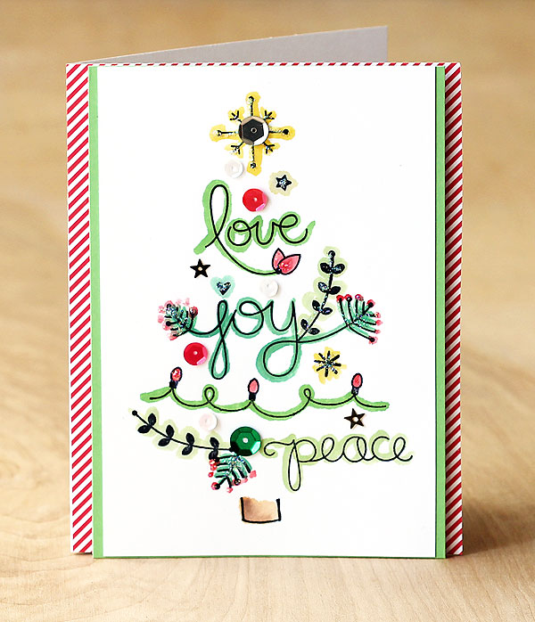 Make a tree from sentiments by Lisa Spangler for Lawnscaping Challenge!