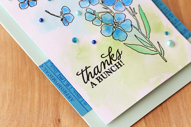 Watercolored Night & Day Flowers by Lisa Spangler