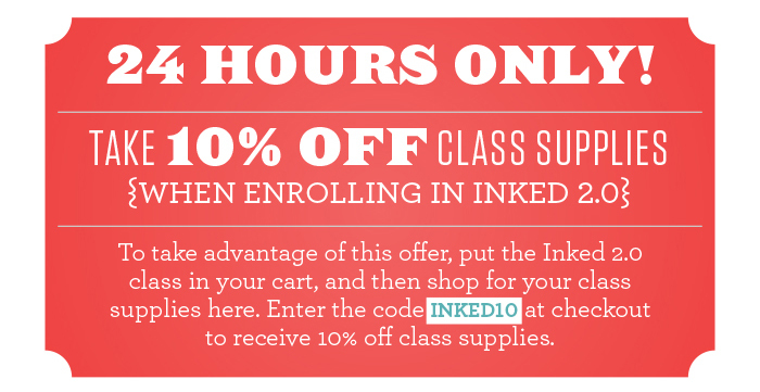 Inked 2.0 special offer!