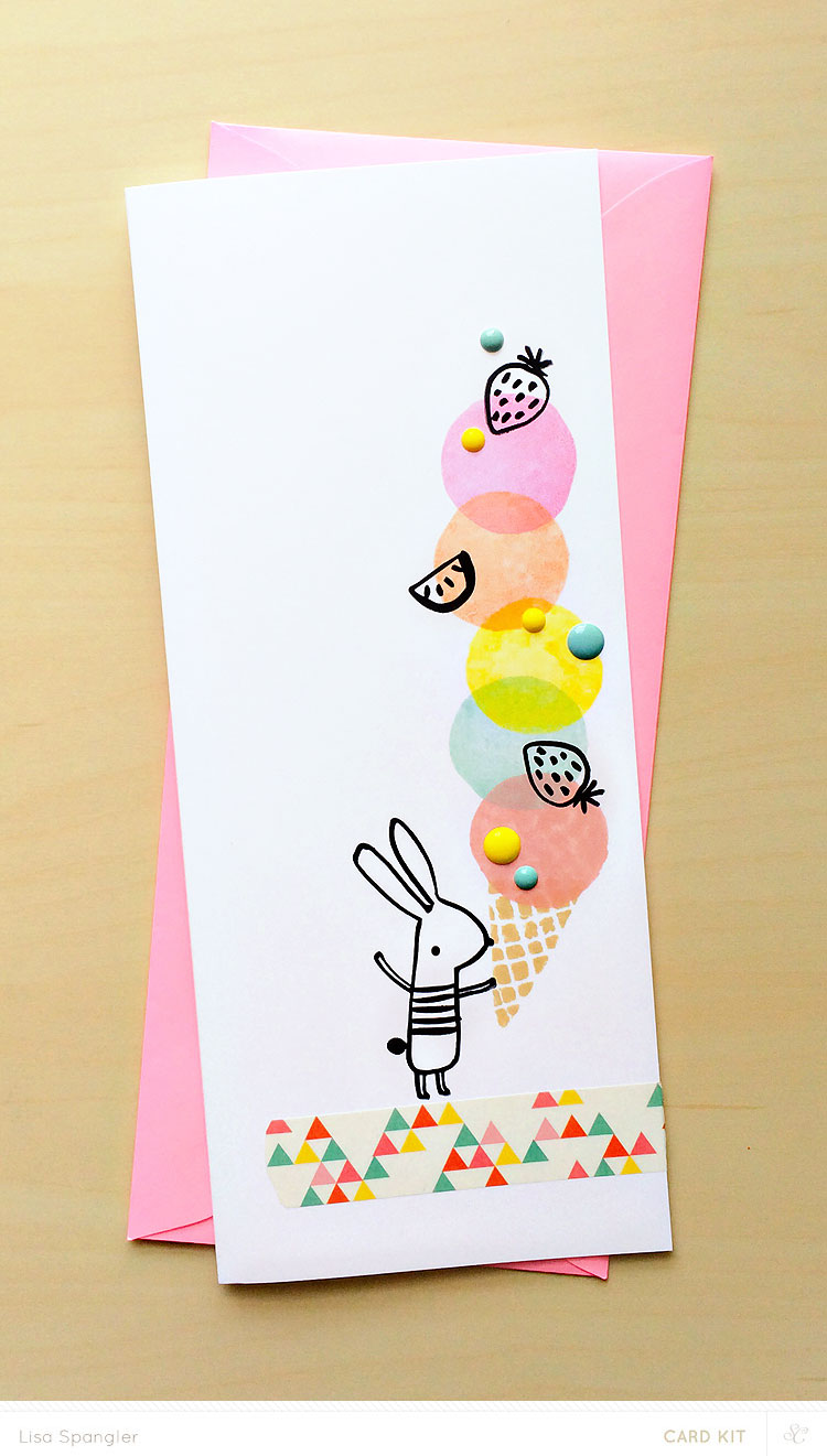 Ice Cream Bunny by Lisa Spangler for Studio Calico