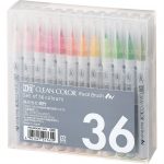 Set of 36 - Zig Clean Color Real Brush Pen (AZ)