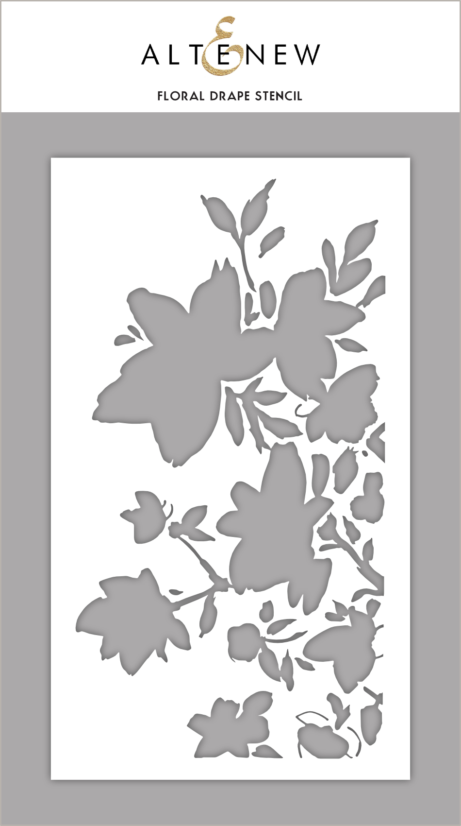 Floral Drape Stencil