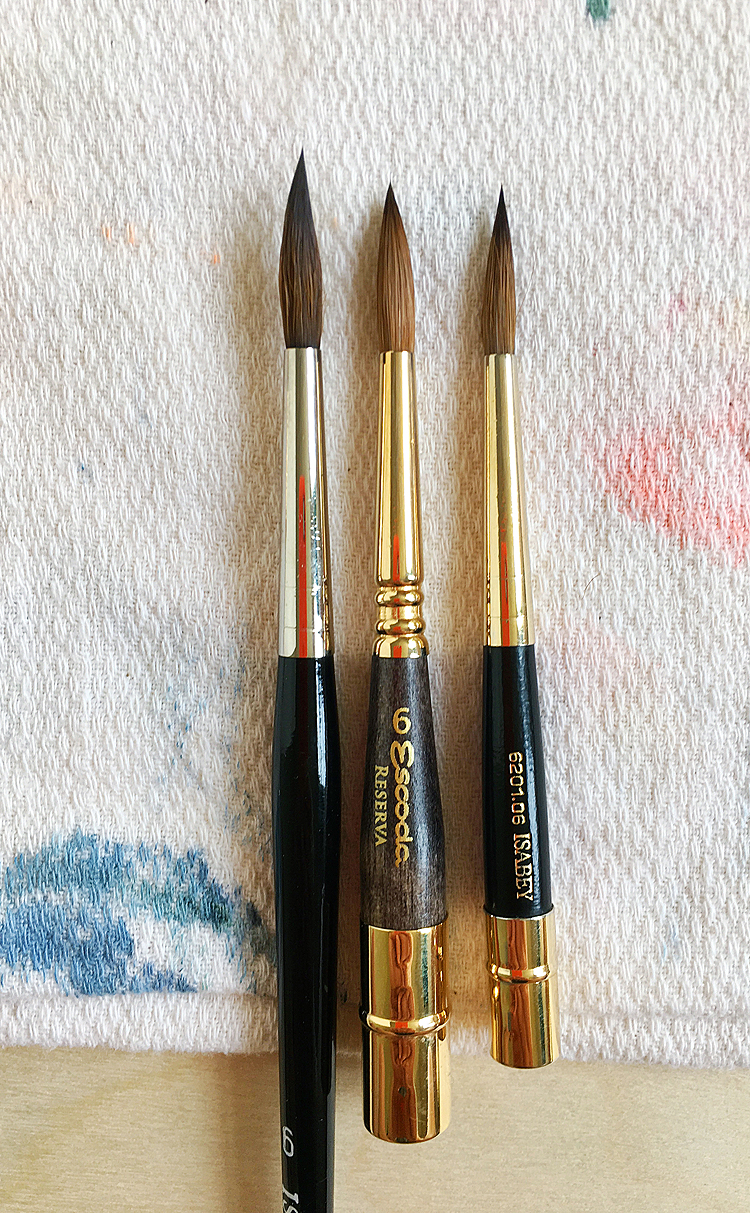 Escoda Reserva - Watercolor Travel Brush Review and Comparison 