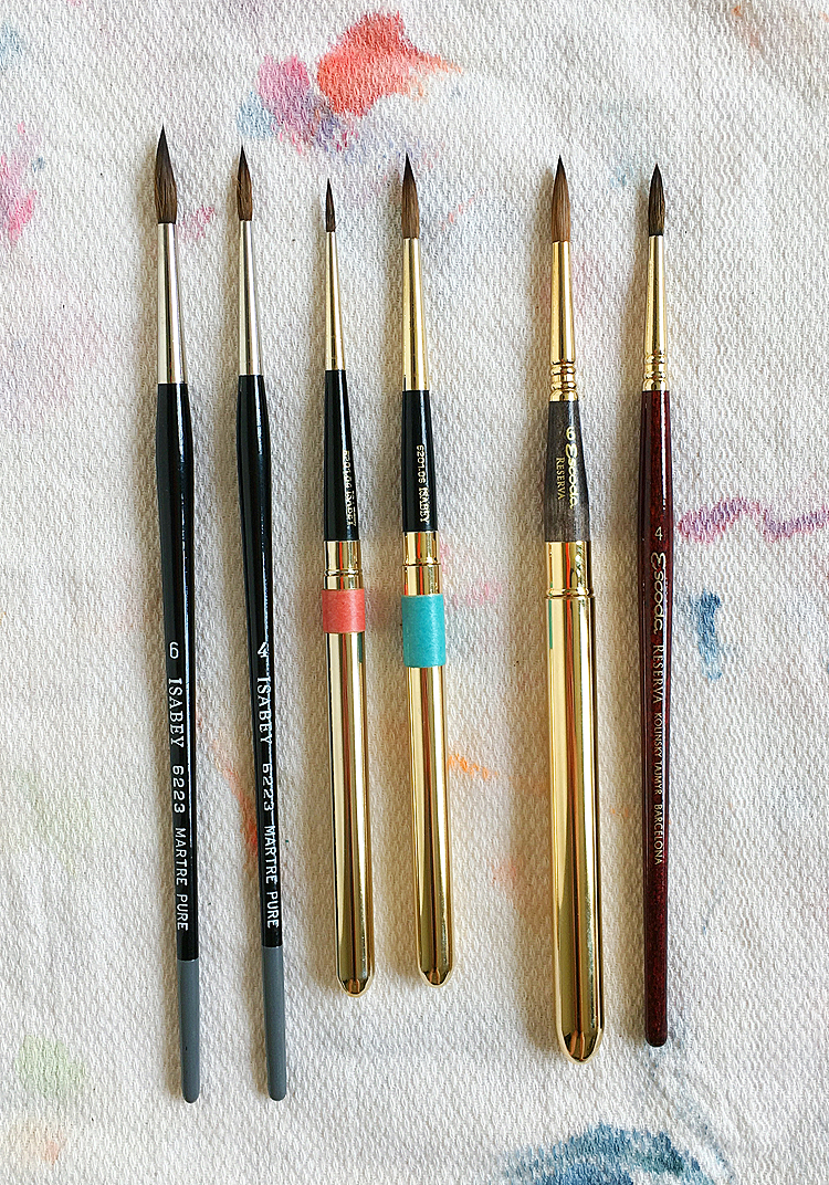 Reviewing All My Watercolor Travel Brushes 