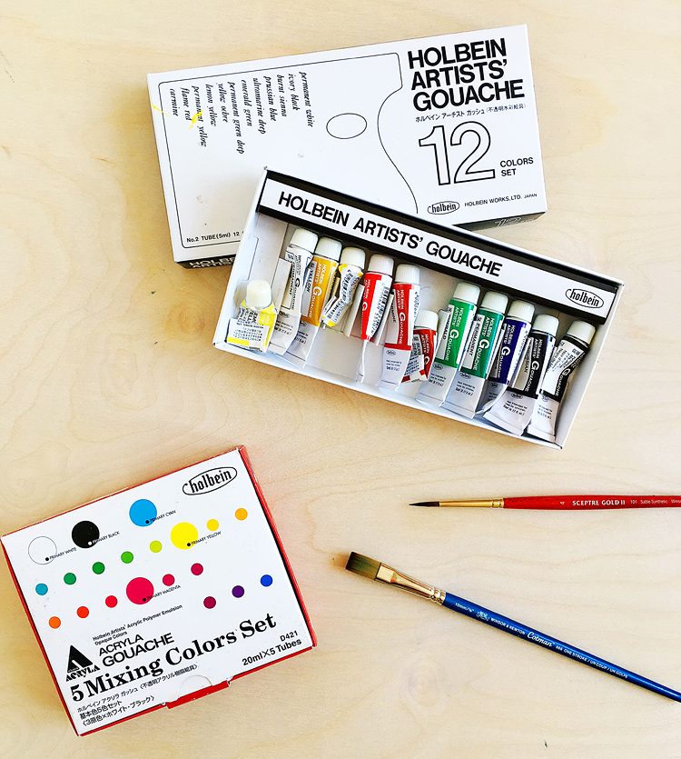 Holbein Artists' Gouache Winter Palette Review - Jackson's Art Blog