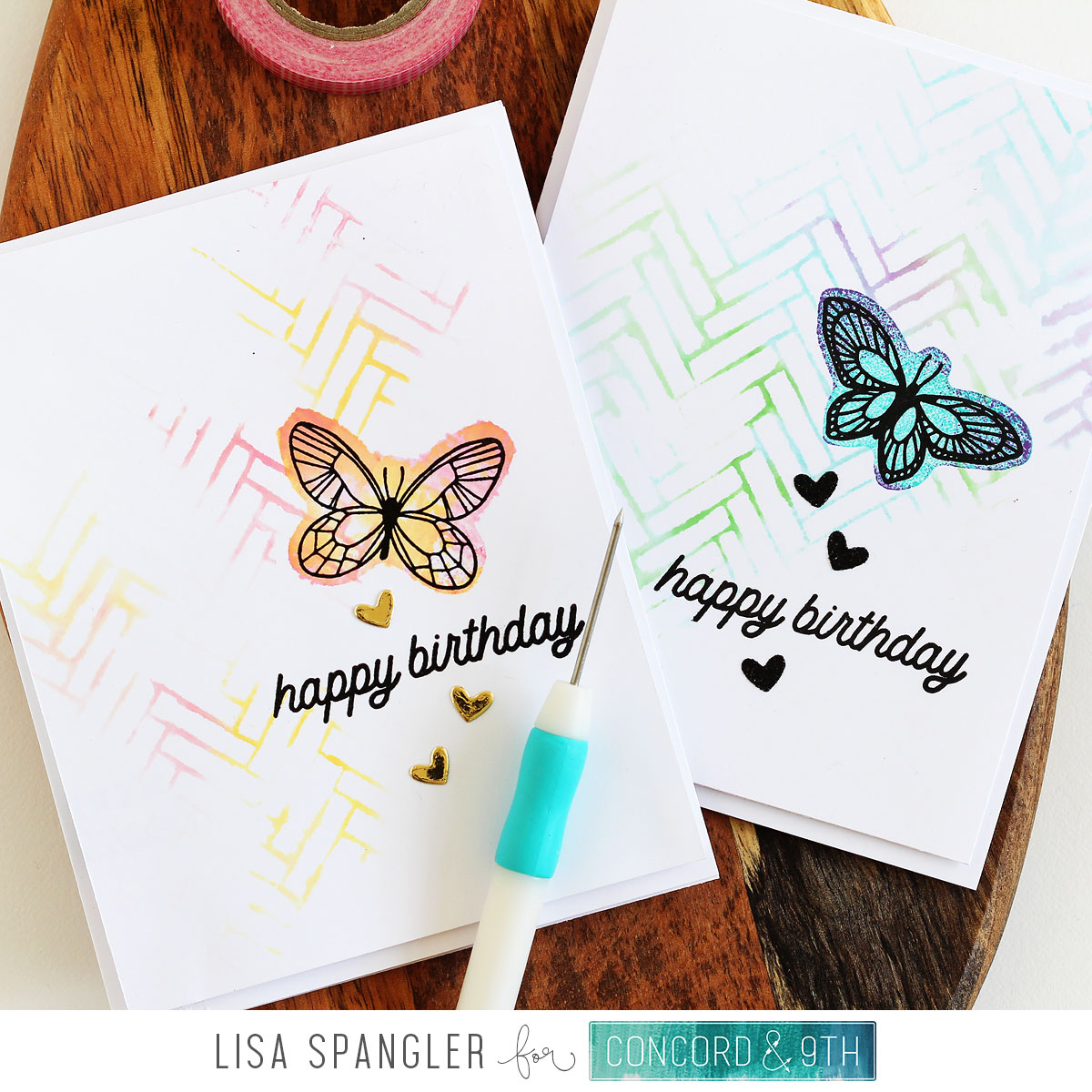 LAST CHANCE: Beautiful Butterfly Stamp Set - Concord & 9th